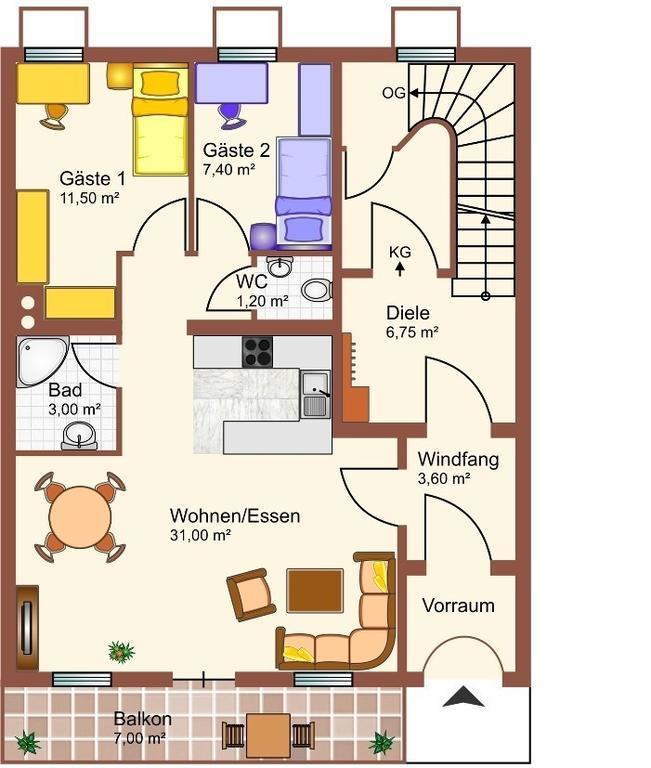 Alpbach 646 Apartment Bilik gambar
